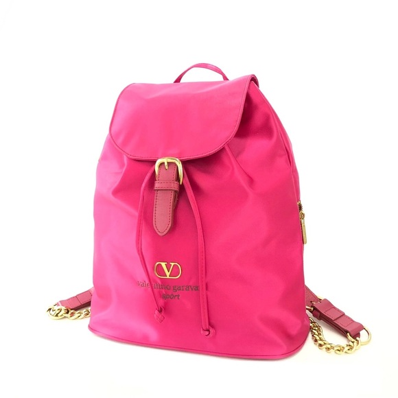 Valentino Garavani Handbags - VALENTINO GARAVANI Nylon Backpack Pink Vintage
